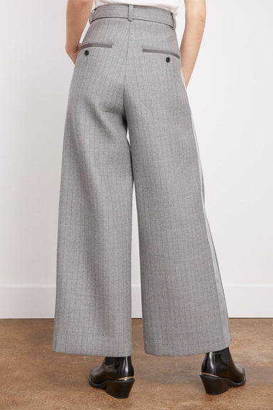 Sacai Pants Chalk Stripe Bonding Pants in Gray Sacai Chalk Stripe Bonding Pants in Gray