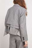 Sacai Jackets Chalk Stripe Jacket in Gray Sacai Chalk Stripe Jacket in Gray
