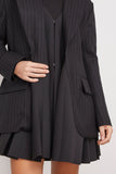 Sacai Jackets Chalk Stripe x Suiting Bonding Jacket in Black Sacai Chalk Stripe x Suiting Bonding Jacket in Black