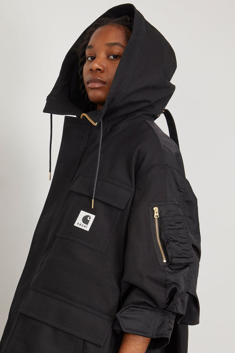 Sacai x Carhartt WIP Coat in Black – Hampden Clothing