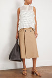 Sacai Tops Polka Dot Flock Print Pullover in Off White Sacai Polka Dot Flock Print Pullover in Off White