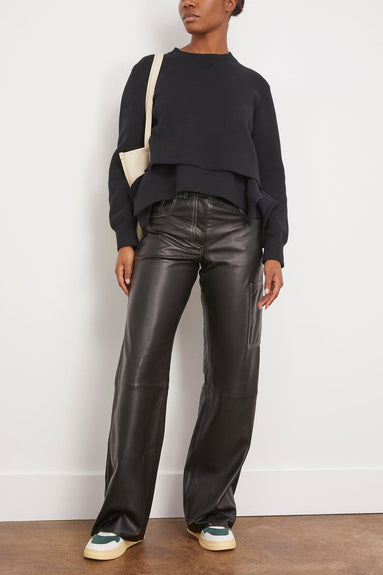 Sacai Sweaters Sponge Sweat Pullover in Black Sacai Sponge Sweat Pullover in Black