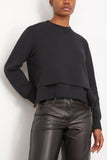 Sacai Sweaters Sponge Sweat Pullover in Black Sacai Sponge Sweat Pullover in Black