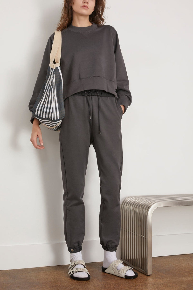 Sacai Sweat Jersey Pullover in Charcoal Gray – Hampden Clothing