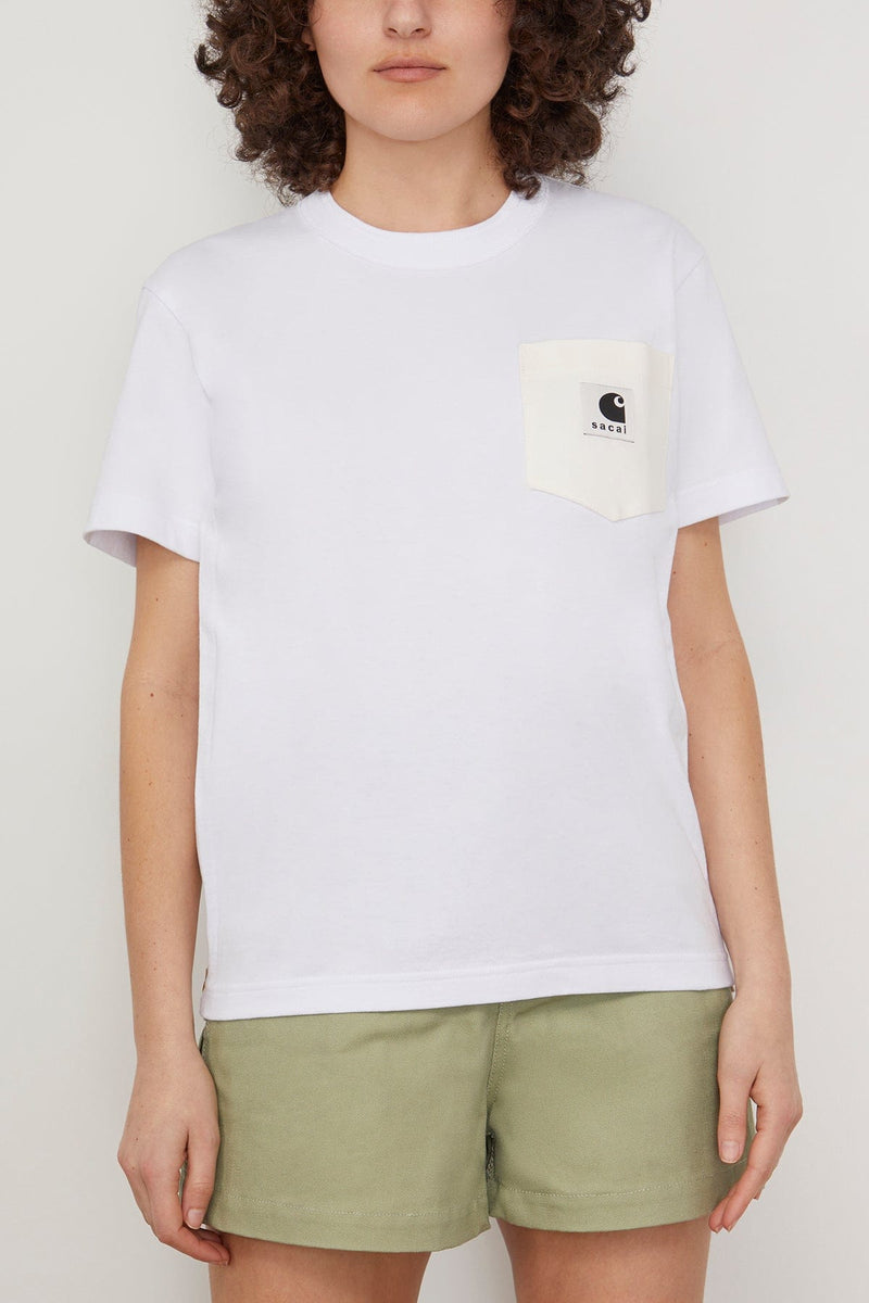 Sacai x Carhartt WIP T-Shirt in White – Hampden Clothing