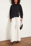 Sacai Sweatshirts Chiffon Mix Sponge Sweat Pullover in Black Chiffon Mix Sponge Sweat Pullover in Black