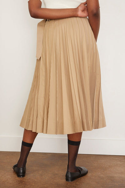 Sacai Skirts Cotton Gabardine Skirt in Beige Sacai Cotton Gabardine Skirt in Beige