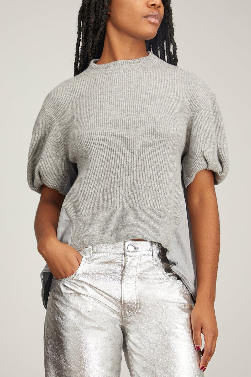 Sacai Denim x Knit Pullover in Gray – Hampden Clothing