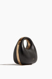 Sacai Leather Round Bag in Black