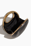 Sacai Leather Round Bag in Black