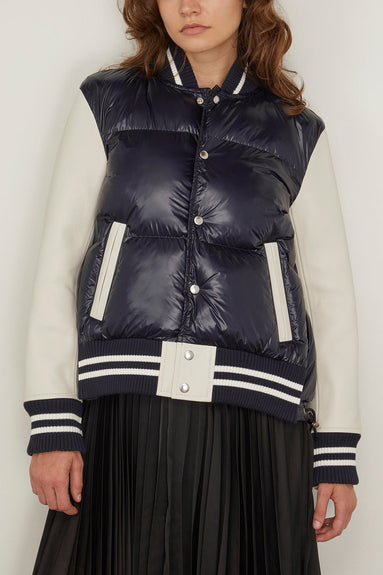Sacai Jackets Padded Blouson in Navy/Off White Sacai Padded Blouson in Navy/Off White