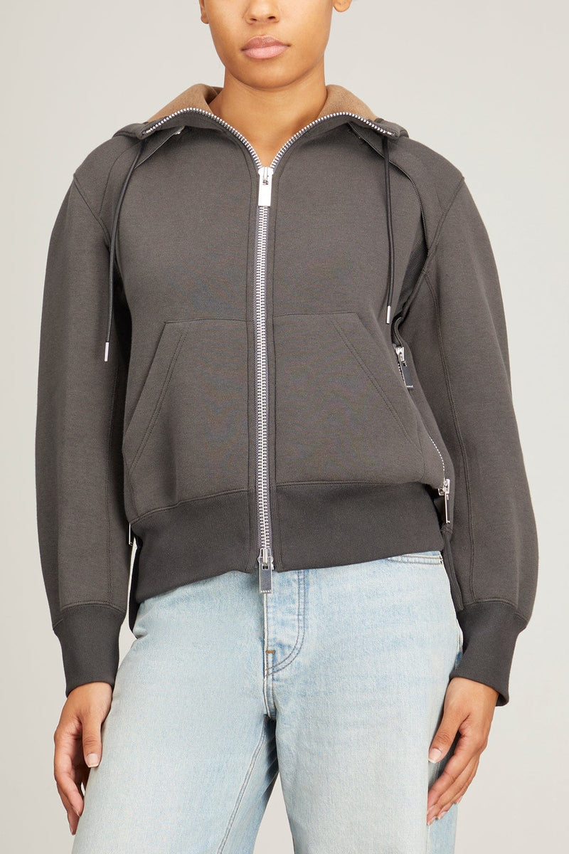 Sacai Sponge Sweat Hoodie in C/Gray – Hampden Clothing