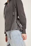 Sacai Jackets Sponge Sweat x Nylon Twill Hoodie in Gray Sacai Sponge Sweat x Nylon Twill Hoodie in Gray