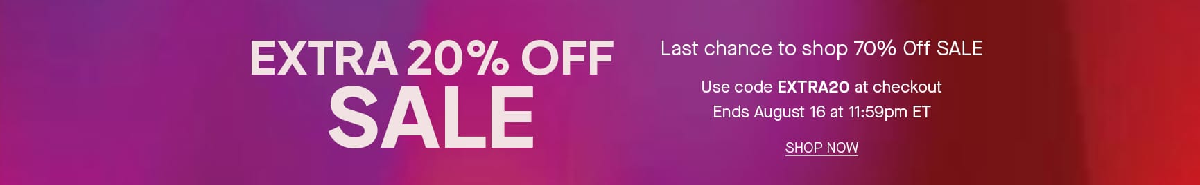 Sale banner desktop