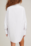 Sa Su Phi Tops Marcela Long Shirt in Bianco/Azzurro Sa Su Phi Marcela Long Shirt in Bianco/Azzurro