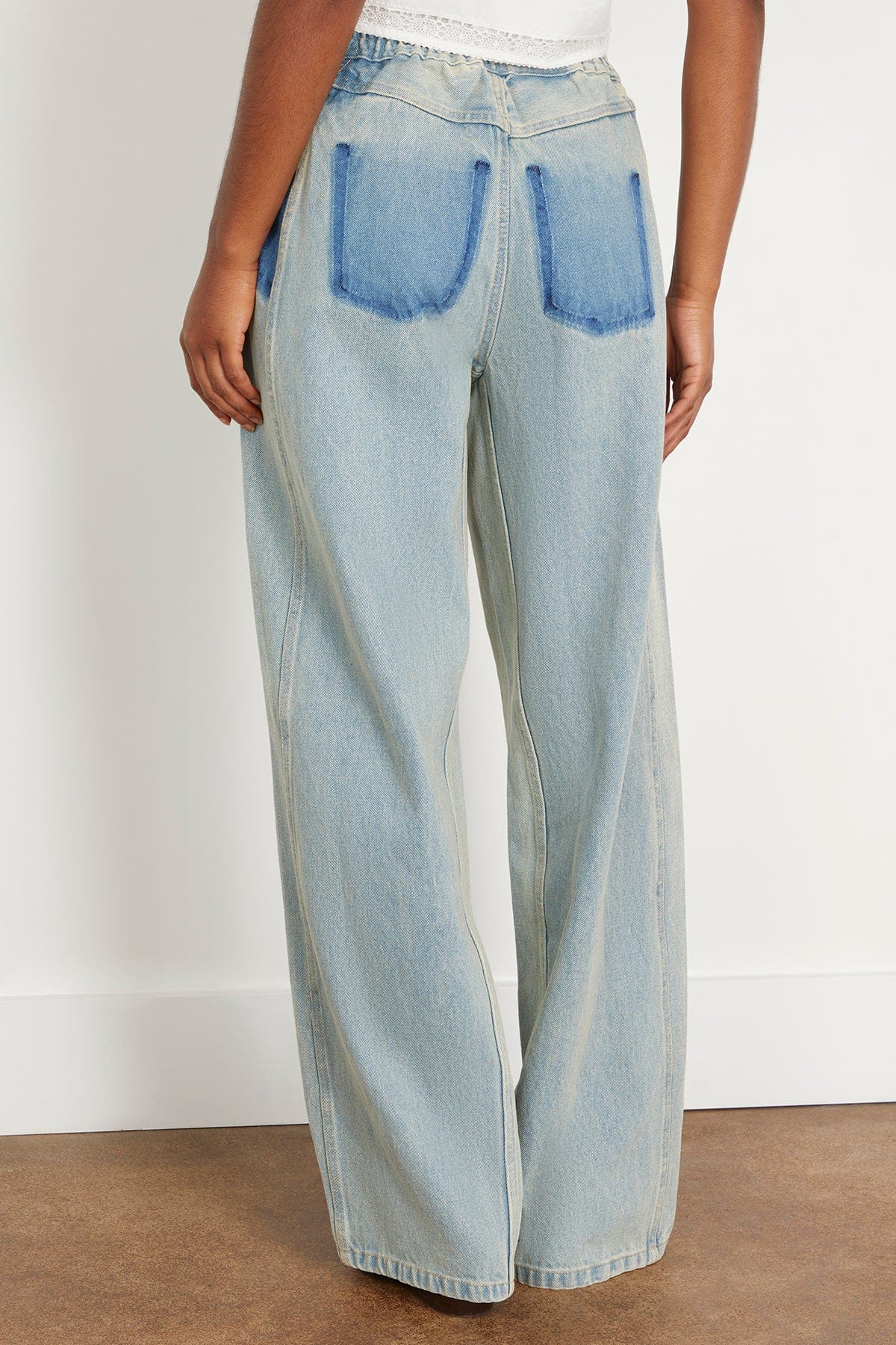 Sea Jeans Elena Denim Baggy Jeans in Denim Blue SEA Elena Denim Baggy Jeans in Denim Blue