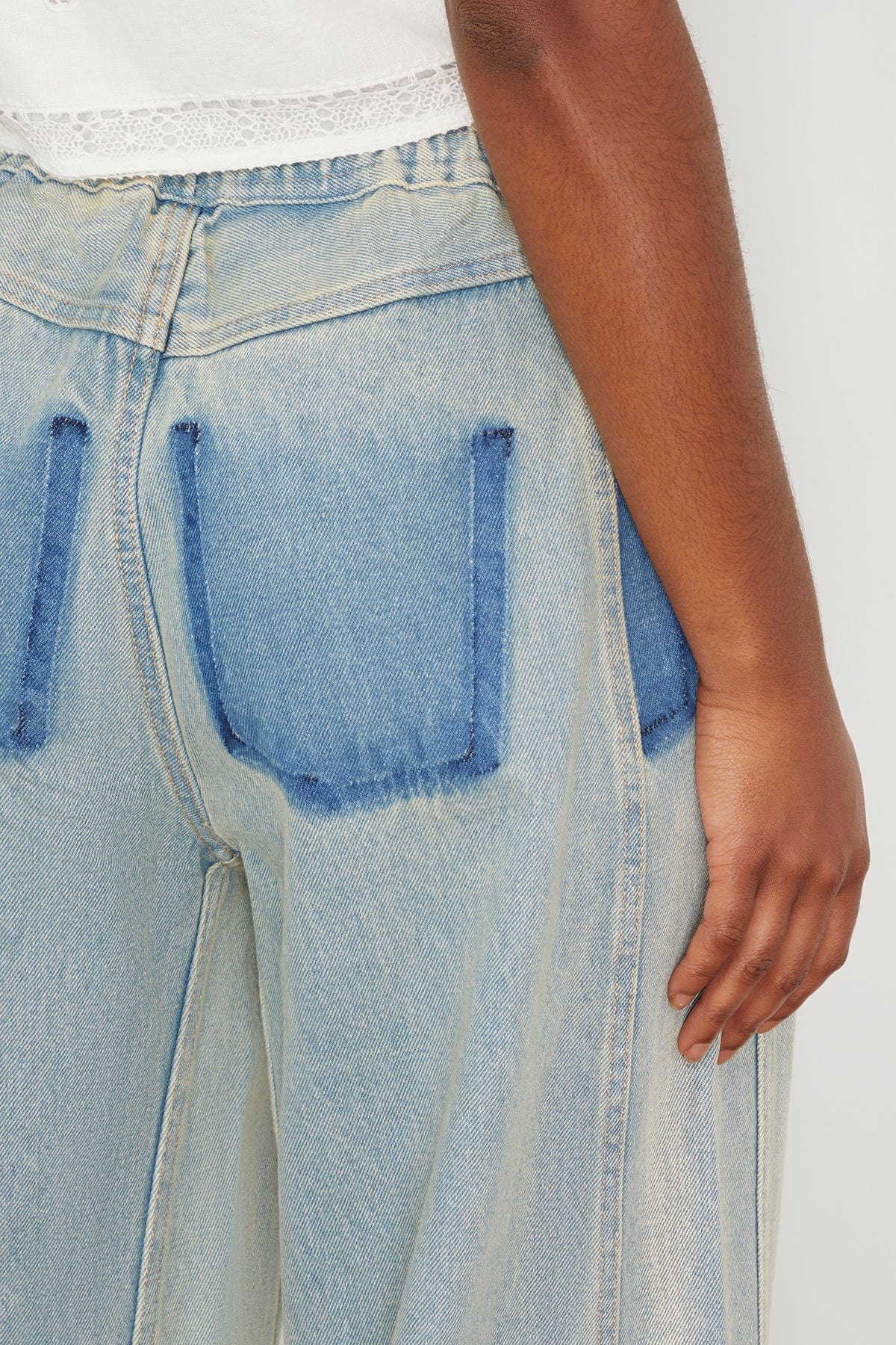 Sea Jeans Elena Denim Baggy Jeans in Denim Blue SEA Elena Denim Baggy Jeans in Denim Blue