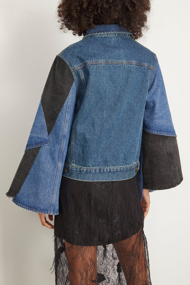 Sea Jackets Elena Denim Long Sleeve Jacket in Blue Sea Elena Denim Long Sleeve Jacket in Blue