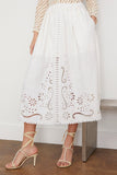 Sea Skirts Liat Embroidery Skirt in White Sea Liat Embroidery Skirt in White
