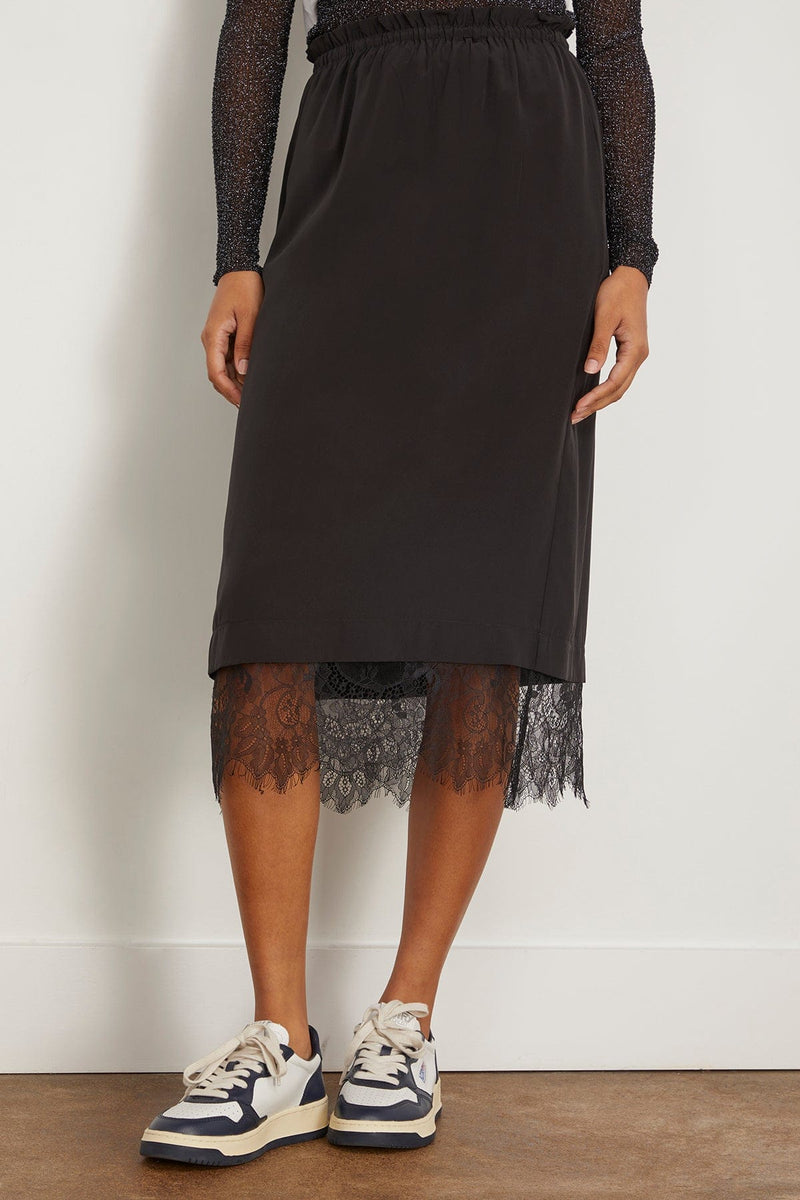 Black lace skirt outlet combination