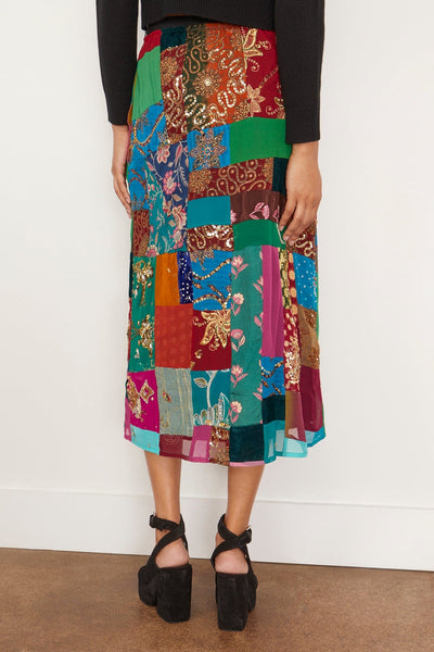 Sea Skirts Phoebe Patchwork Skirt in Multi SEA Phoebe Patchwork Skirt in Multi