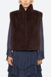 Sea Annie Reversible Vest in Brown