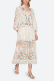 Sea Astrid Embroidery Long Sleeve Blouse in Multi
