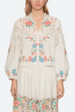 Sea Astrid Embroidery Long Sleeve Blouse in Multi