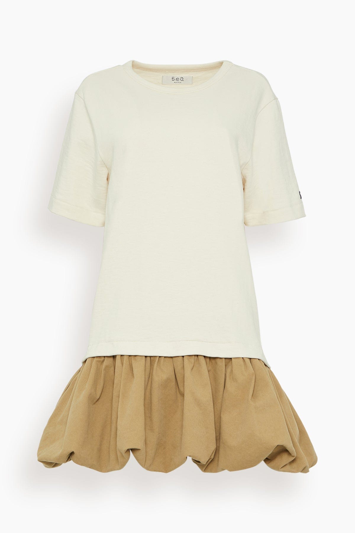 【Sea】Carolina Chino T-Shirt Bubble Dress ワンピース SEA Carolina Chino T-Shirt Bubble Dress in Chino – Hampden