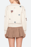 Sea Claira Knit Cardigan in Cream