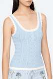 Sea Georgia Knit Tank Top in Blue