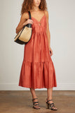 Sea Dresses Kyle Solid Slip Dress with Braid in Coral Sea Kyle Solid Slip Dress with Braid in Coral