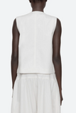 Sea Lois Twill Vest in Cream