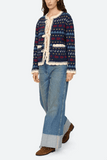 Sea Preston Knit Tie Front Cardigan in Navy