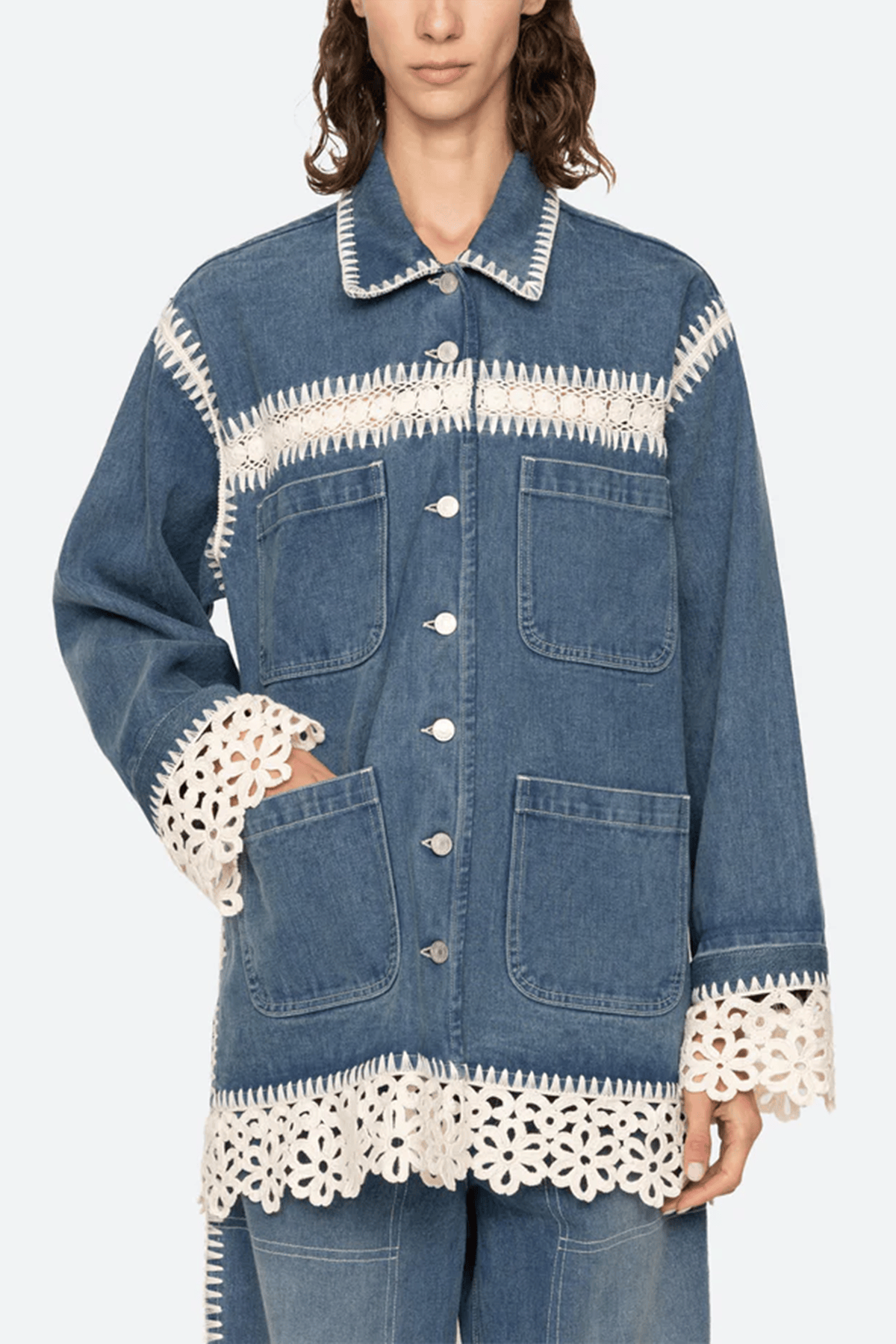 Sea Stasia Denim Jacket in Blue