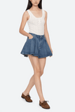 Sea Stasia Denim Jean Shorts in Blue