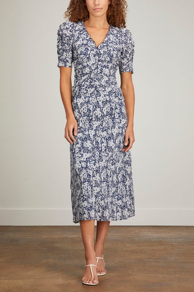 Sea Dresses Suzie Print Short Sleeve Dress in Navy