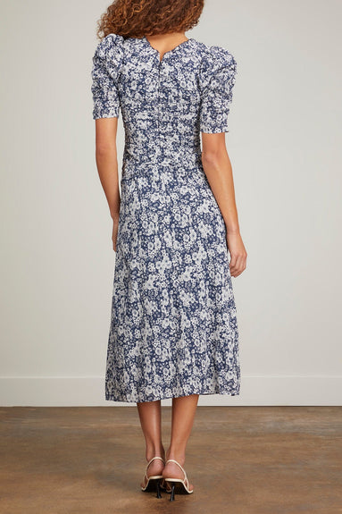 Sea Dresses Suzie Print Short Sleeve Dress in Navy