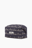 Sea Vita Embroidered Cosmetic Bag in Navy