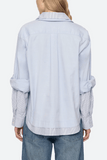 Zayna Double Layer Button Down in Blue