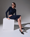 THE PARK Arely Cardigan in Midnight Navy