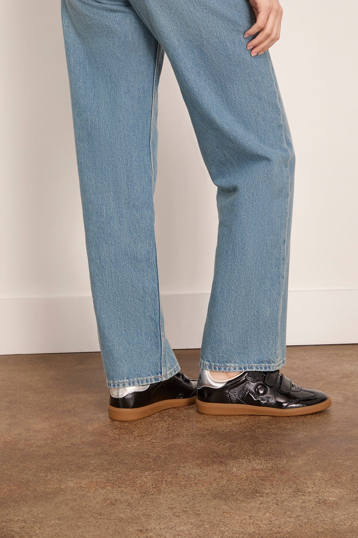 Isabel Marant Beth Sneaker in Black/Silver