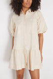 Simkhai Dresses Crissy Cotton Poplin Dress in Sand