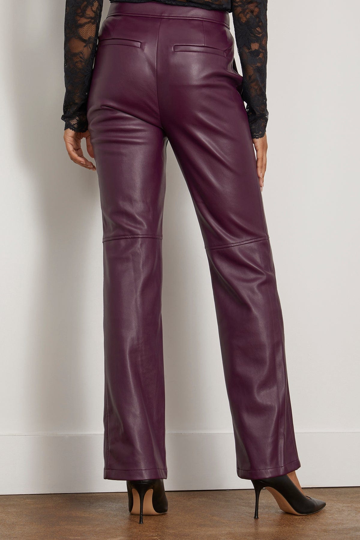 Simkhai Pants Dahlia Straight Leg Pant in Plum Simkhai Dahlia Straight Leg Pant in Plum