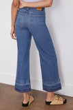 Simkhai Jeans Jude Mid Rise Crop Wide Leg Jean in Coronado Simkhai Jude Mid Rise Crop Wide Leg Jean in Coronado