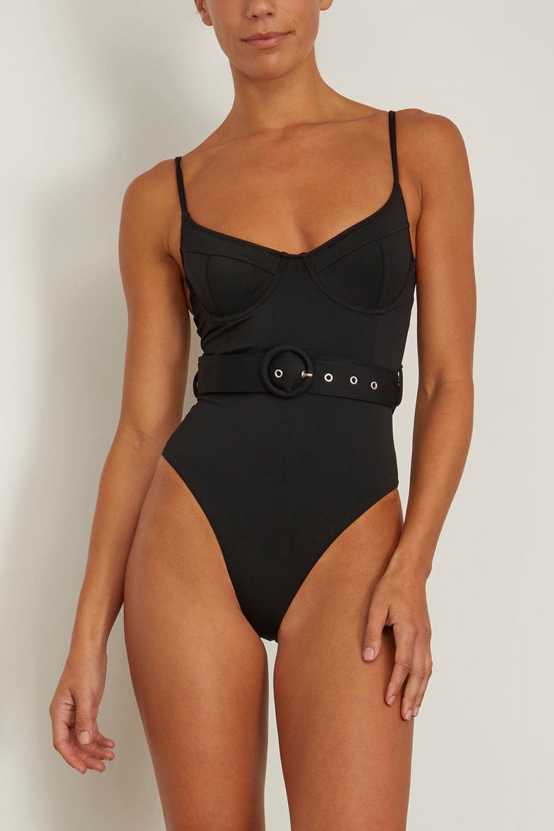 Simkhai Noa Belted Bustier One Piece in Black – Hampden Clothing