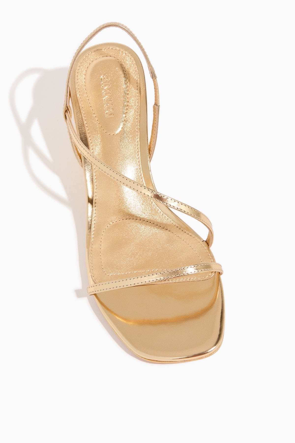 Simkhai Bridget Oyster Shell Wedge Sandal in Gold