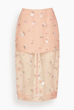 Simkhai Delilah Midi Skirt in Bubblegum