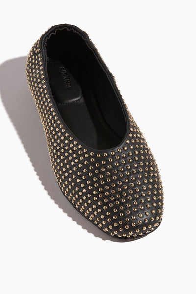 Simkhai Ballet Flats Eden Studded Flat in Black Gold Simkhai Eden Studded Flat in Black Gold