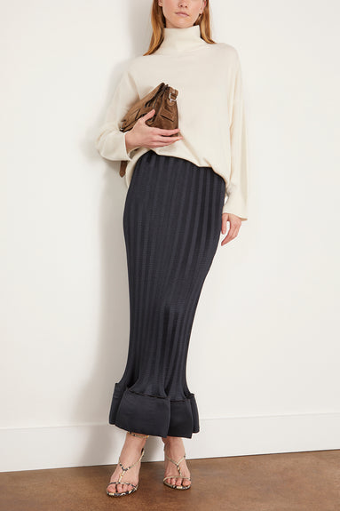 Hollis Midi Skirt in Black